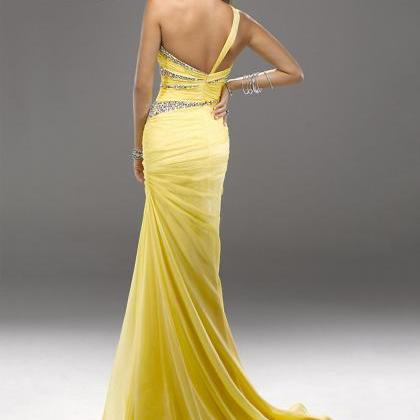 Custom Beaded Long Prom Dress, Homecoming Dress,..