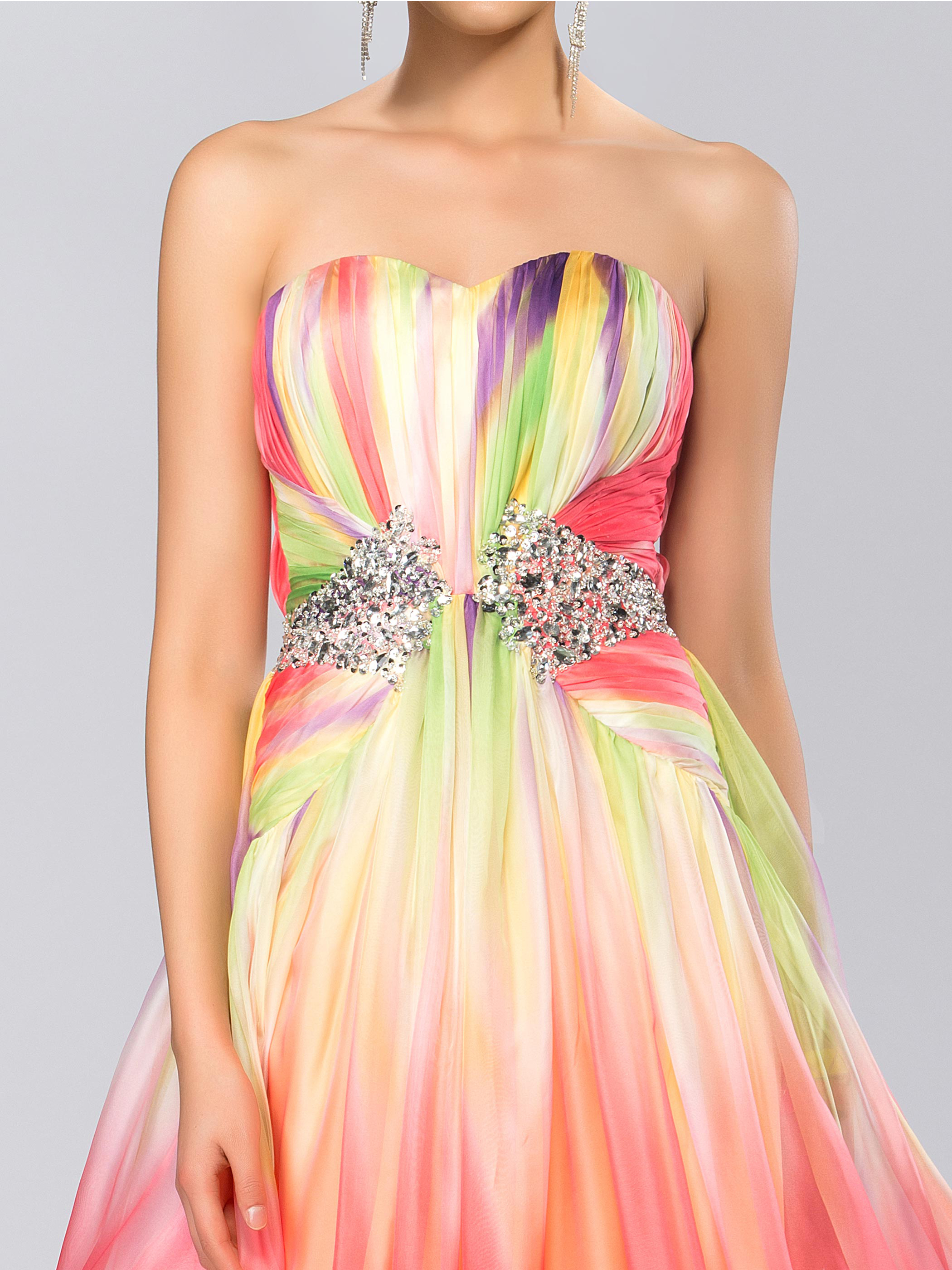 Colourful Prom Dress,long Prom Dress,sweetheart Cocktail Dress,long